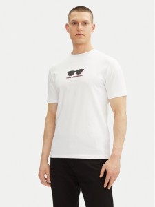 KARL LAGERFELD T-Shirt 755400 552235 Biały Regular Fit