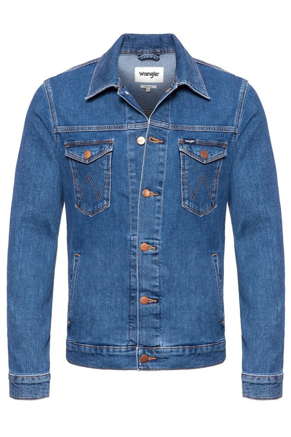 KURTKA JEANSOWA WRANGLER REGULAR JACKET MIDSTONE W44323091 112128853
