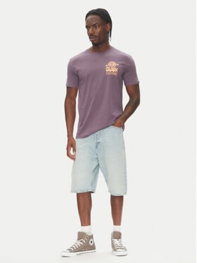 Quiksilver T-Shirt EQYZT08053 Fioletowy Regular Fit
