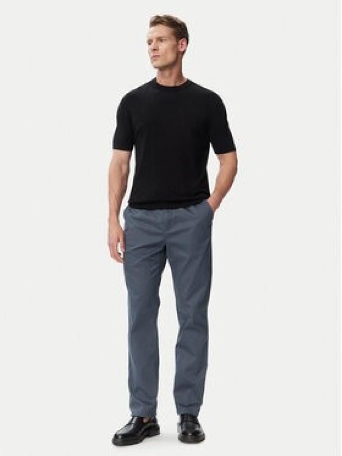 Calvin Klein Spodnie materiałowe LV140EM633 Granatowy Slim Fit