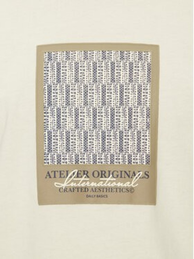 Jack & Jones T-Shirt Islington 12273019 Écru Loose Fit