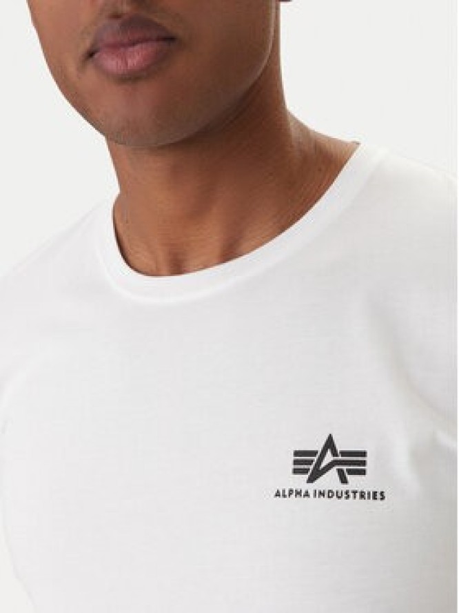 Alpha Industries T-Shirt Basic 188505 Biały Regular Fit