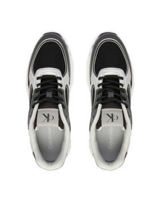 Calvin Klein Sneakersy Hike Runner Laceup Mesh Mix Met YM0YM01402 Czarny