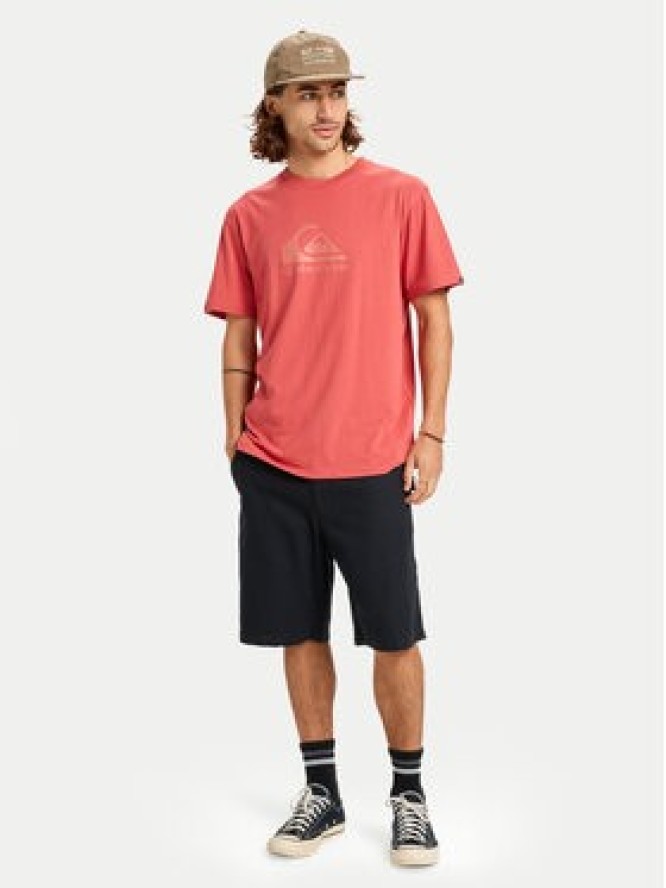 Quiksilver T-Shirt Ev Comp Logo EQYZT08182 Czerwony Regular Fit