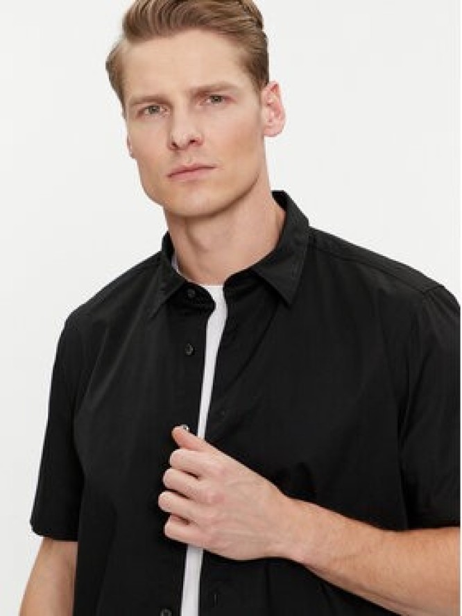 Hugo Koszula Ebor 50475668 Czarny Relaxed Fit