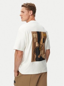 HUGO T-Shirt Detzi 50563795 Biały Relaxed Fit