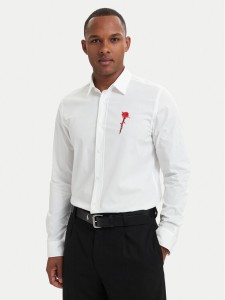 HUGO Koszula Emero 50566268 Biały Relaxed Fit