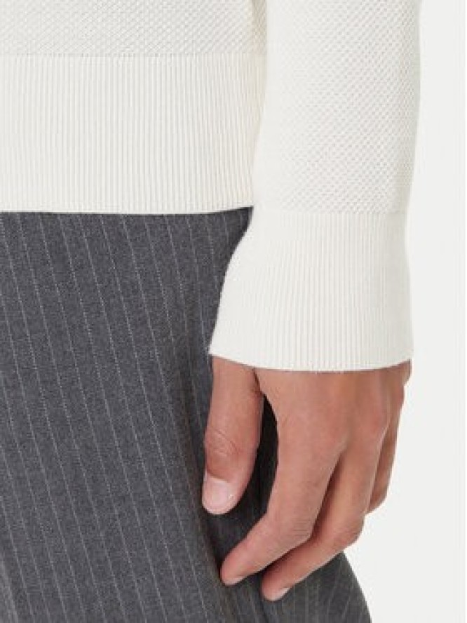 Tommy Hilfiger Sweter Essential MW0MW36347 Écru Regular Fit