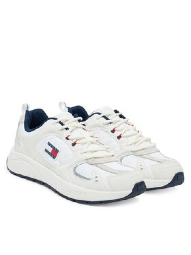 Tommy Jeans Sneakersy Tjm Runner EM0EM01581 Écru