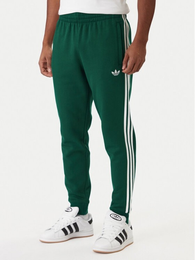 adidas Spodnie dresowe 3-Stripes KE3559 Zielony Slim Fit