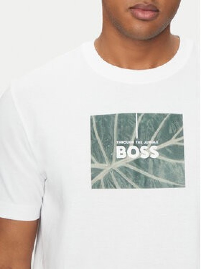 BOSS T-Shirt Injungle 50535112 Biały Regular Fit