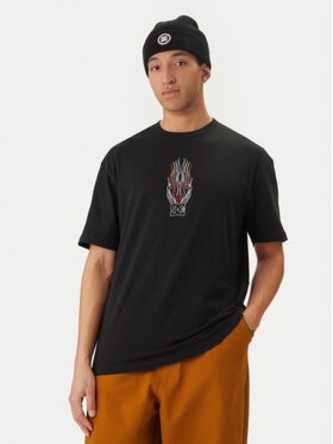 DC Shoes T-Shirt Burn Out EDYZT04356 Czarny Regular Fit