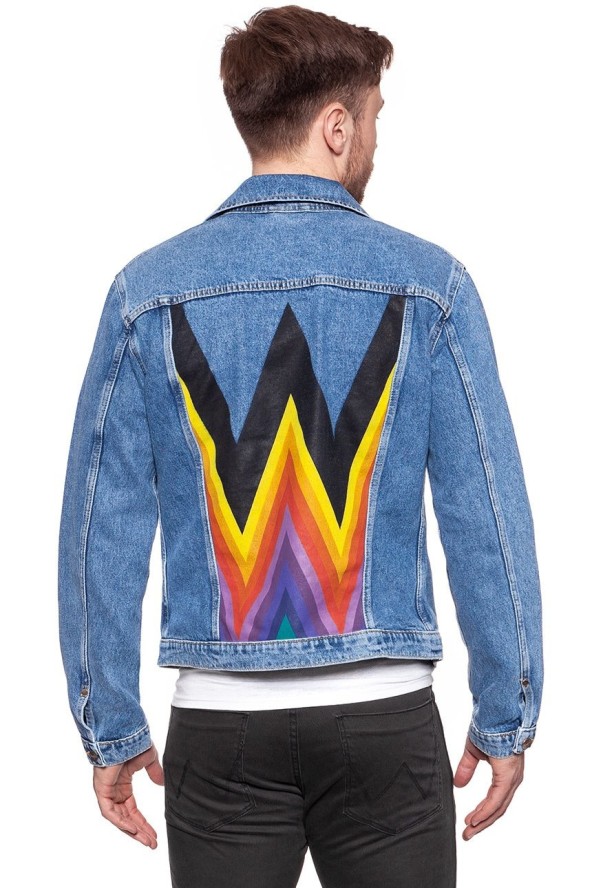KURTKA JEANSOWA WRANGLER RETRO JACKET KABEL BLUE W442ER19K 112128842