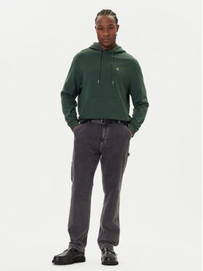 Calvin Klein Jeans Bluza LV04RC297G Zielony Regular Fit