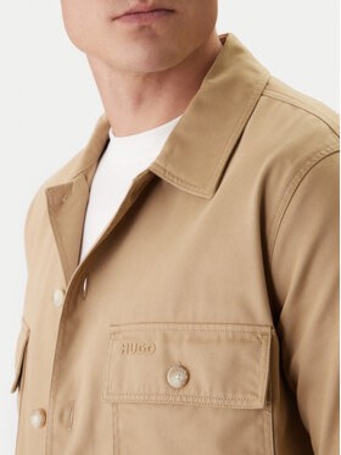 HUGO Koszula Epoldo 50545383 Beżowy Oversize