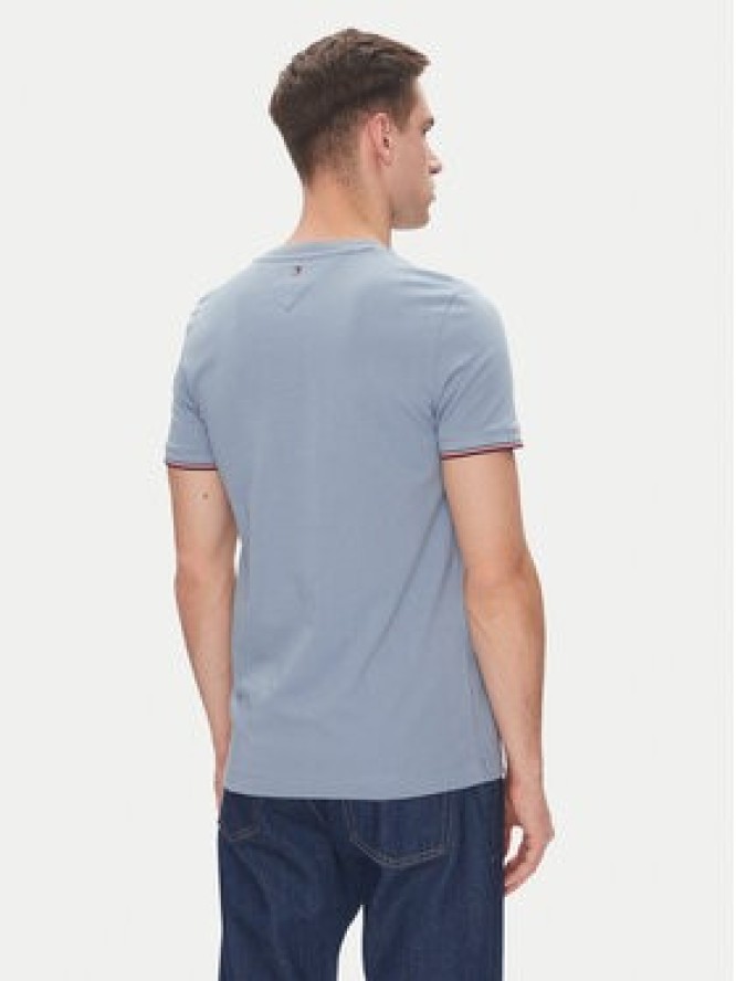 Tommy Hilfiger T-Shirt Logo MW0MW32584 Błękitny Regular Fit