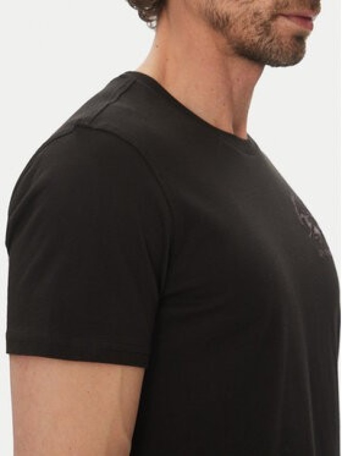 La Martina T-Shirt Vernie MAR009 JS206 Czarny Regular Fit