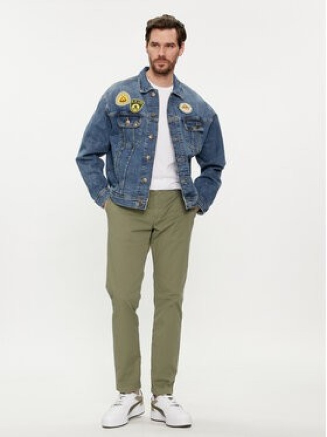 Lee Kurtka jeansowa Rider 112350102 Niebieski Relaxed Fit