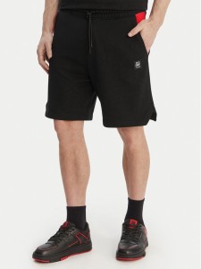 HUGO Szorty materiałowe Despen_RB 50559712 Czarny Relaxed Fit