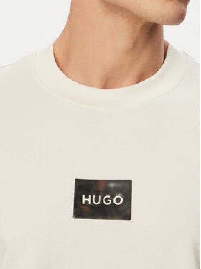 HUGO T-Shirt Dumeon 50557445 Kremowy Regular Fit