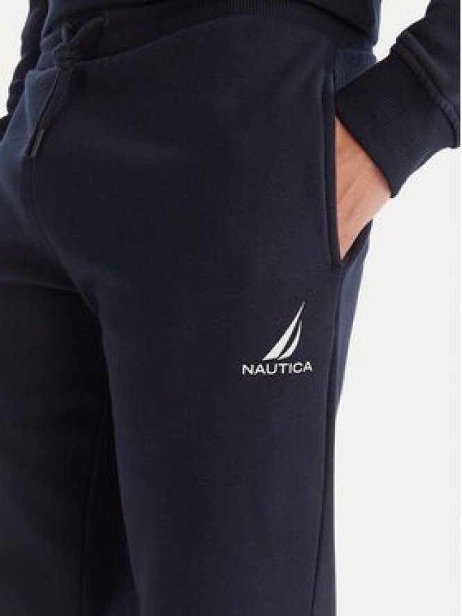 Nautica Spodnie dresowe N1T04063 Granatowy Regular Fit
