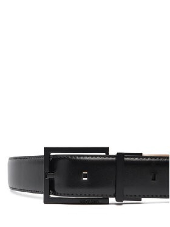 Calvin Klein Pasek Męski Square Buckle 32Mm Adj LV04D7026G Czarny