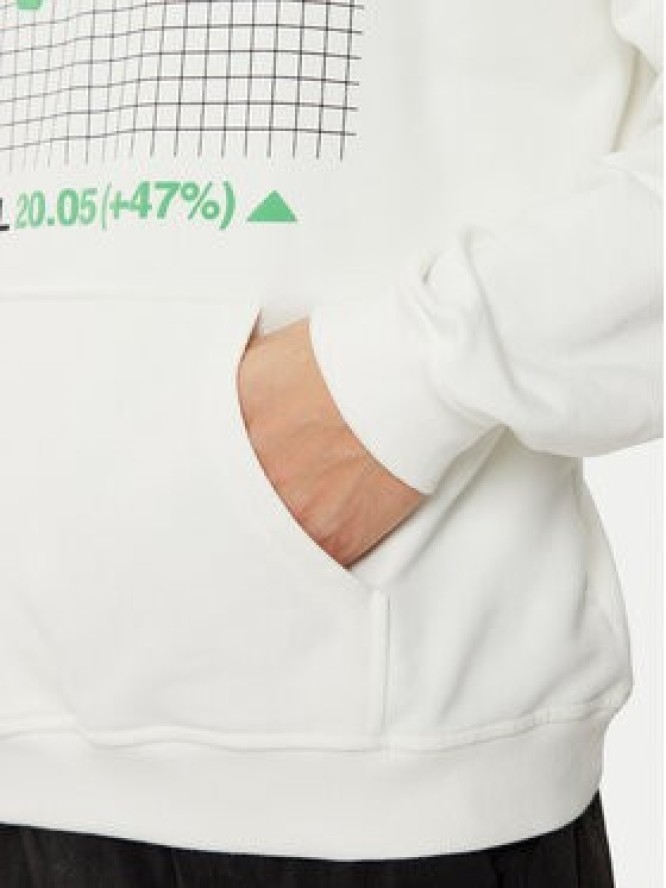 2005 Bluza Pump Biały Relaxed Fit