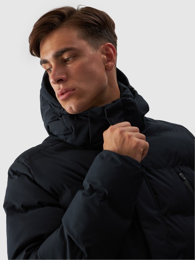 4F Kurtka puchowa z syntetycznym wypełnieniem membrana 10000 męska - czarna XXL