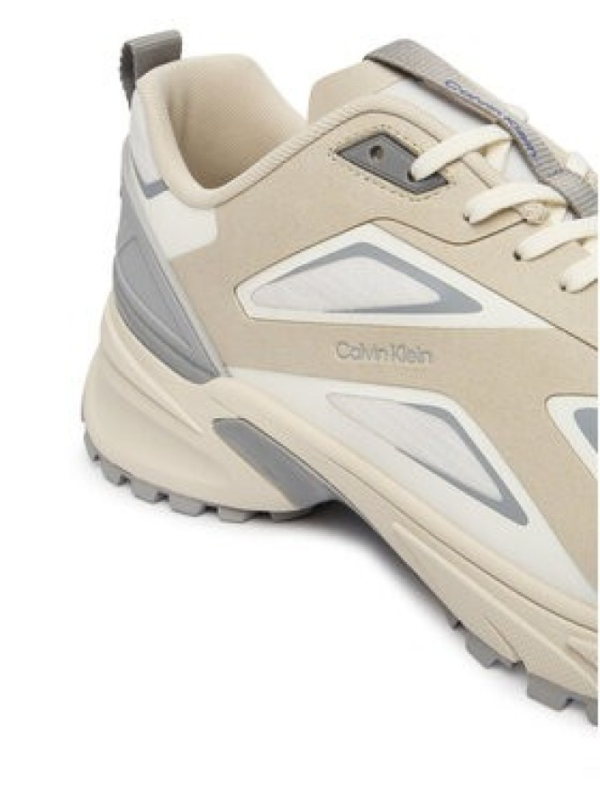 Calvin Klein Sneakersy Hike Runner Laceup Stipe M-Su HM0HM02155 Beżowy