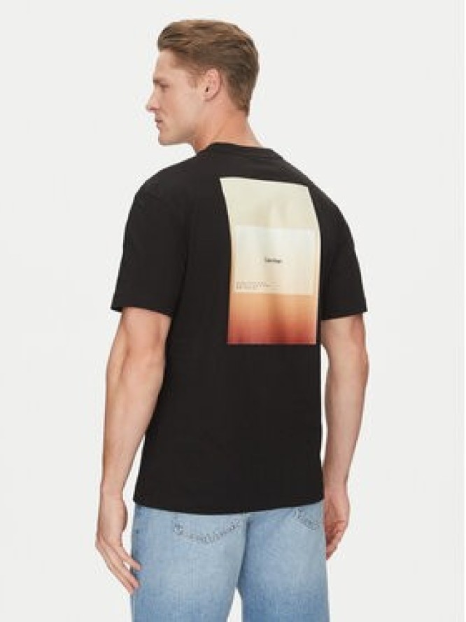 Calvin Klein T-Shirt Overlay Print K10K114158 Czarny Regular Fit