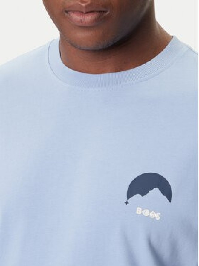 BOSS T-Shirt Te_Move 50547087 Błękitny Relaxed Fit