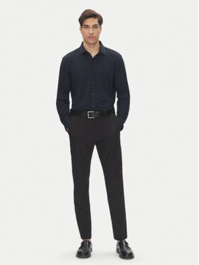 BOSS Koszula P-Hank 50539398 Granatowy Slim Fit