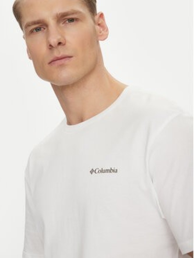 Columbia T-Shirt Barton Springs™ 2058331 Biały Regular Fit