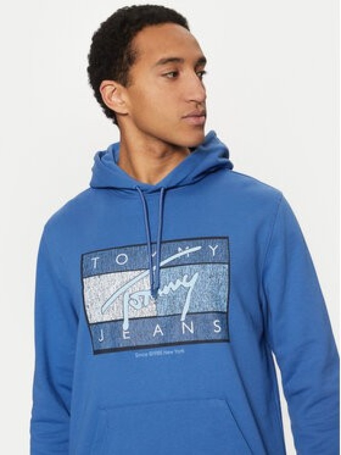 Tommy Jeans Bluza Dna Flag Twist DM0DM21100 Niebieski Regular Fit