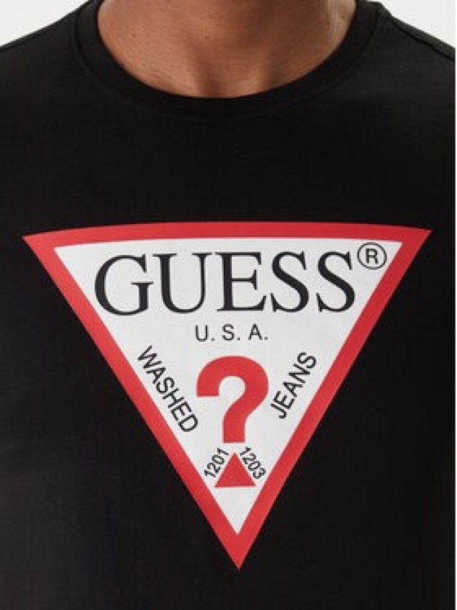 Guess T-Shirt M2YI71 I3Z14 Czarny Slim Fit