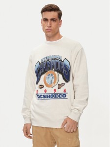 DC Shoes Bluza Mvp Crew ADYSF03121 Écru Relaxed Fit