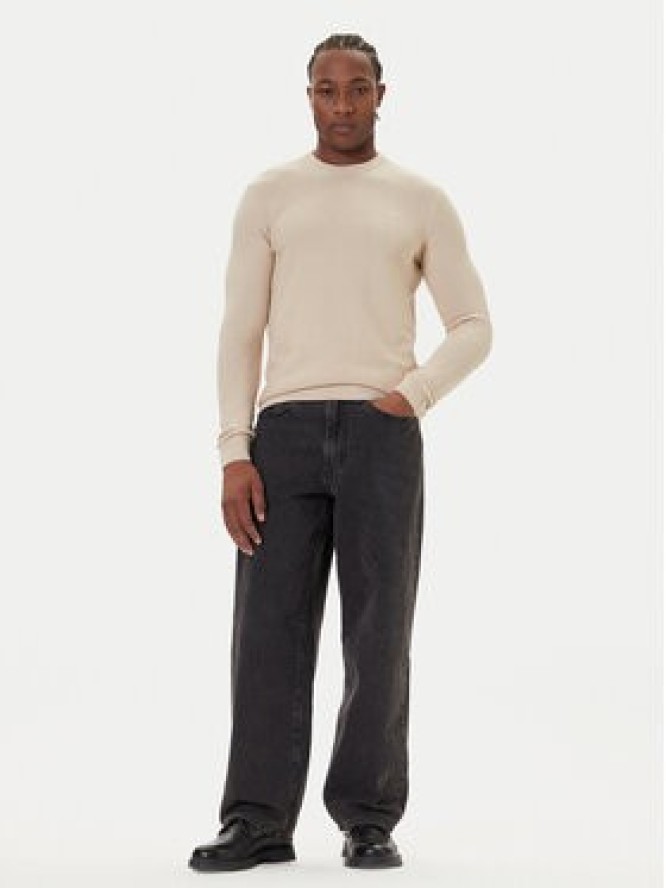 Mustang Sweter Elliot 1016844 Beżowy Regular Fit