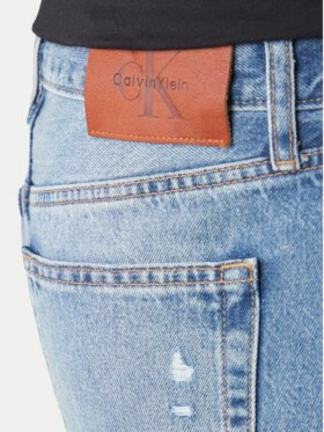 Calvin Klein Jeans Szorty jeansowe LV04RF790G Niebieski Slim Fit