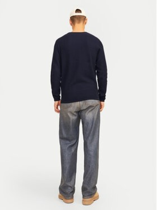 Jack & Jones Sweter Cooper 12258407 Granatowy Regular Fit