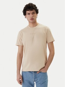 Guess T-Shirt M6GI27 K3249 Beżowy Regular Fit