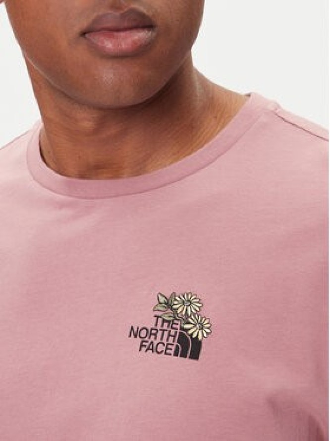 The North Face T-Shirt Dome Flower NF0A8EGX Różowy Relaxed Fit