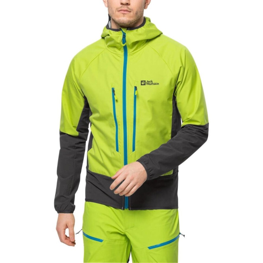 Kurtka turystyczna męska Jack Wolfskin Alpspitze Recco softshell