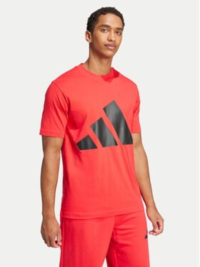 adidas T-Shirt Essentials Big Logo JE8934 Czerwony Regular Fit