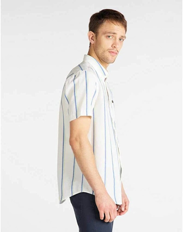 MĘSKA KOSZULA LEE BUTTON DOWN SS REGULAR FIT SUMMER GREEN L886DHNK 112123628