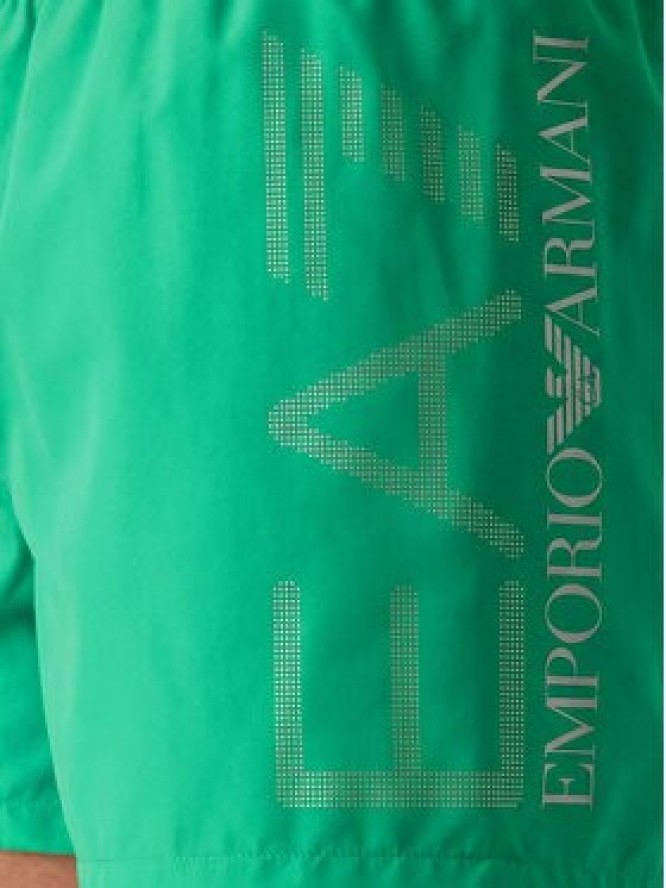 EA7 Emporio Armani Szorty kąpielowe 7M002001 AF14497 M7126 Zielony Regular Fit