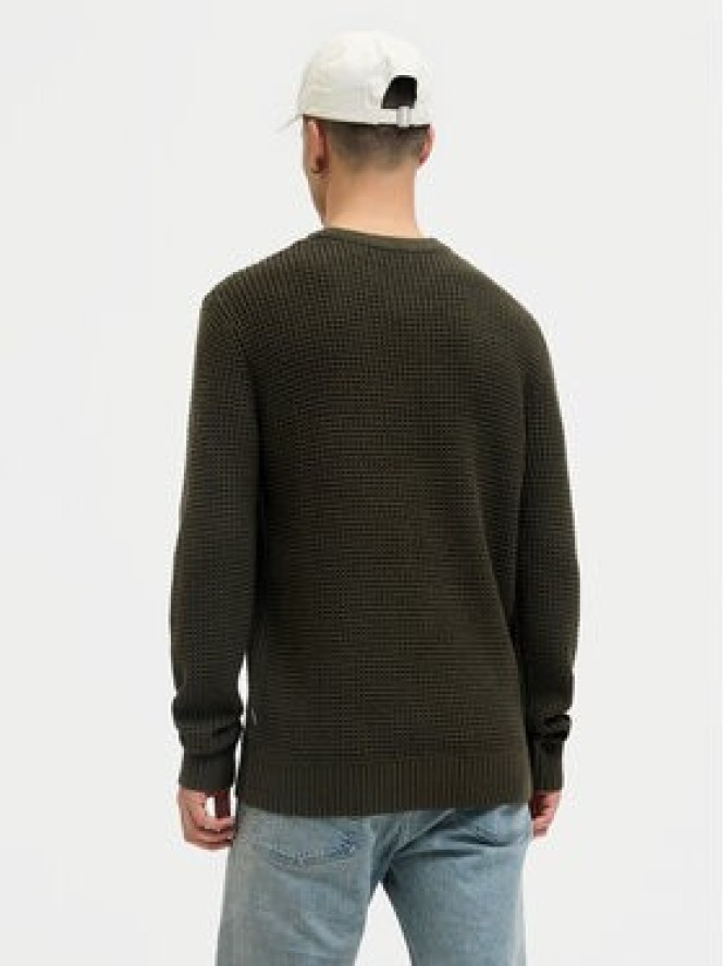 Jack & Jones Sweter Global 12287594 Zielony Regular Fit
