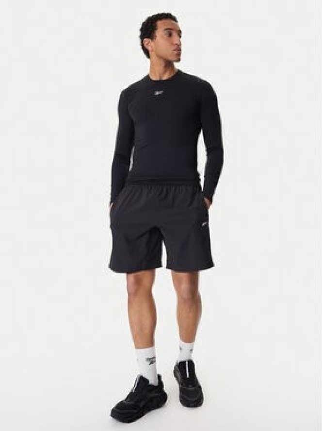 Reebok Koszulka techniczna RK25598CCM Czarny Slim Fit