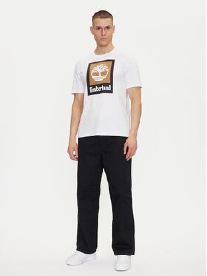 Timberland T-Shirt TB0A5QS2 Biały Regular Fit