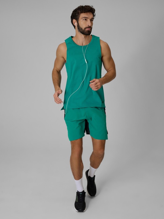 4F Koszulka do biegania regular szybkoschnąca męska - zielona L