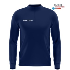 Bluza sportowa - uniwersalna - z półzamkiem i polarem - Maglia Tecnica - Gorm